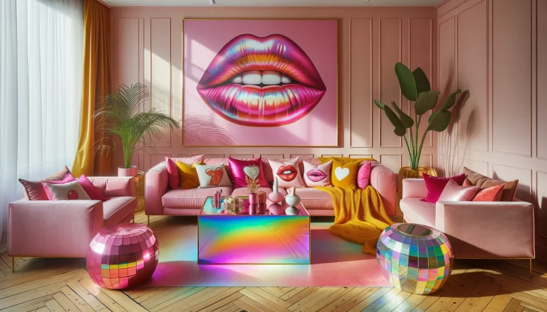 colorful living room decoration