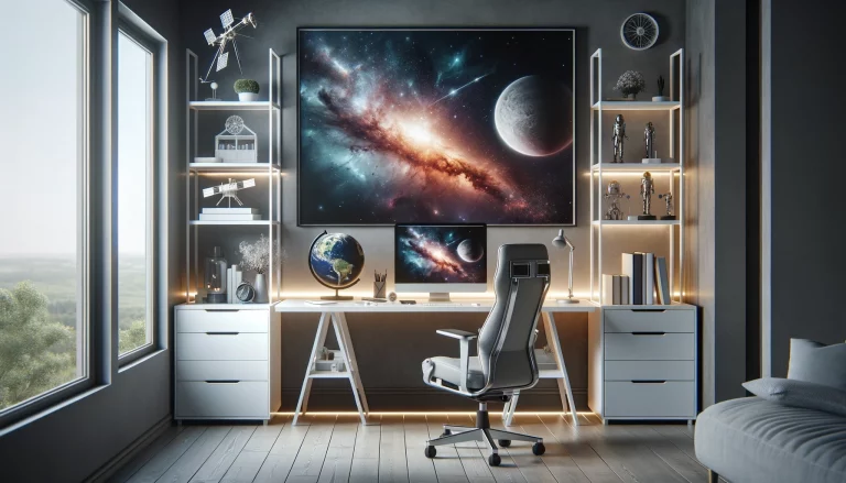 Space themed office decor